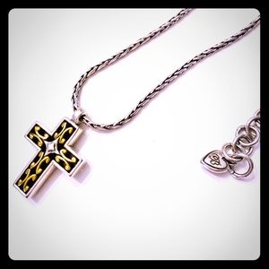 NWOT Brighton Reversible Cross Necklace